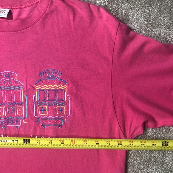 Vintage 90s T-shirt Crazy Hawaii Tag San Francisco - Picture 8 of 9